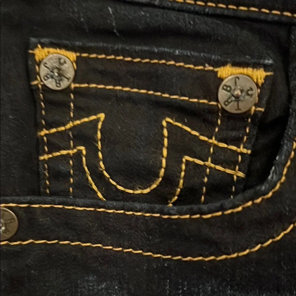 True Religion Blue Jennie Curvt Mid-rise Skinny Jeans Stretchy Fit
